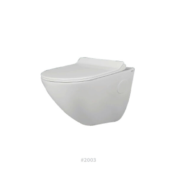P4® CERAMIC Wall hanging commode round #2003