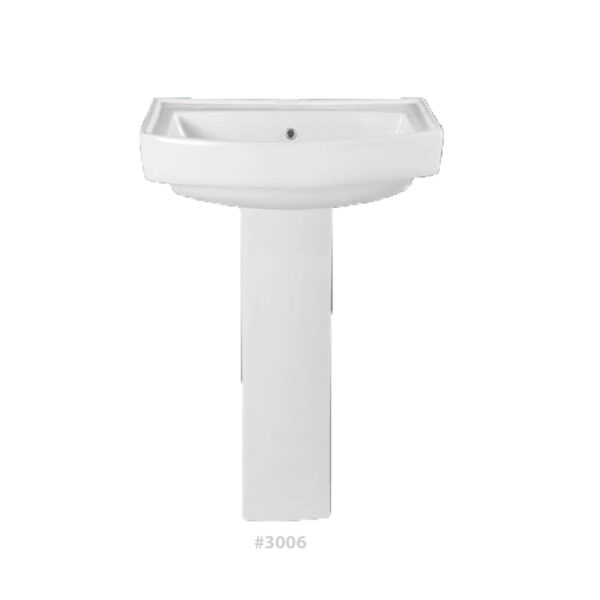 P4® CERAMIC Wash basin pedestal #3006