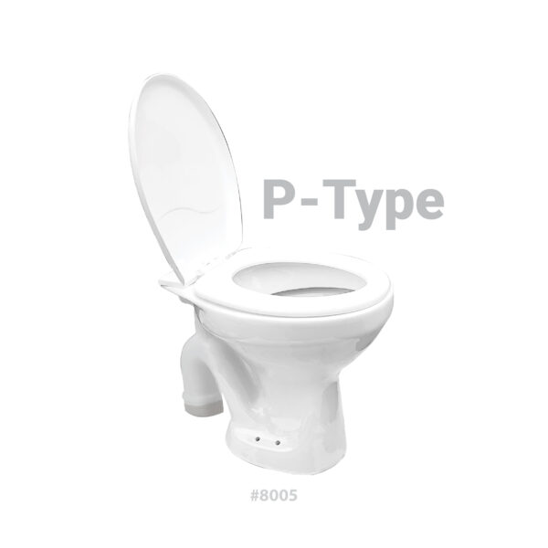 P4® CERAMIC EWC Western Toilet with Seat Cover #8005/8006 - Image 2