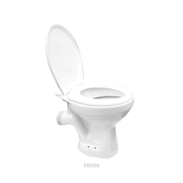 P4® CERAMIC EWC Western Toilet with Seat Cover #8005/8006