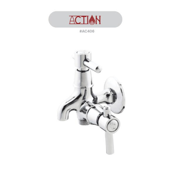 P4® ACTION 2 WAY BIB COCK SHORT BODY #AC406