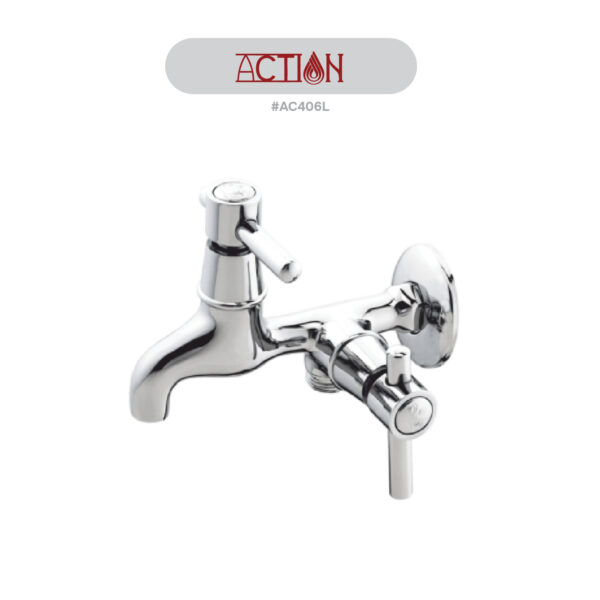 P4® ACTION 2 WAY BIB COCK LONG BODY #AC406L