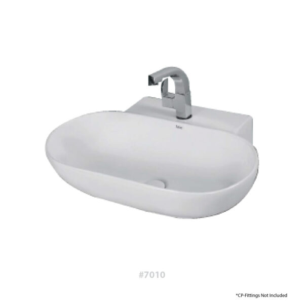 P4® CERAMIC Counter Top Wash Basin Oval #7010