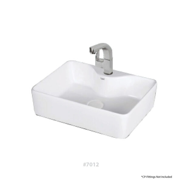 P4® CERAMIC Counter Top Wash Basin Square #7012