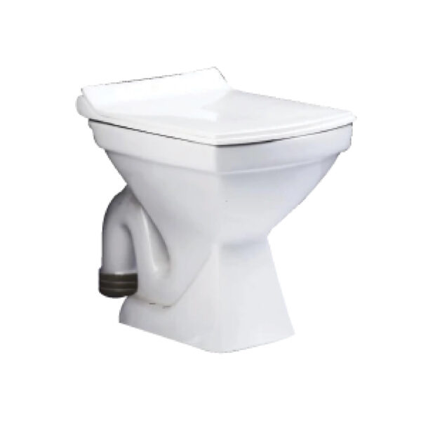 P4® CERAMIC EWC Square Shape Western Toilet with Seat Cover