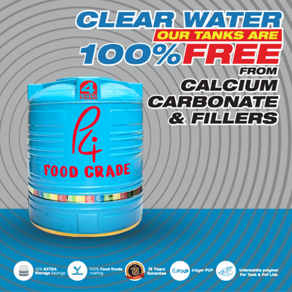 P4 FOOD GRADE® 4 Layer Foam Insulation Water Tank - Image 2